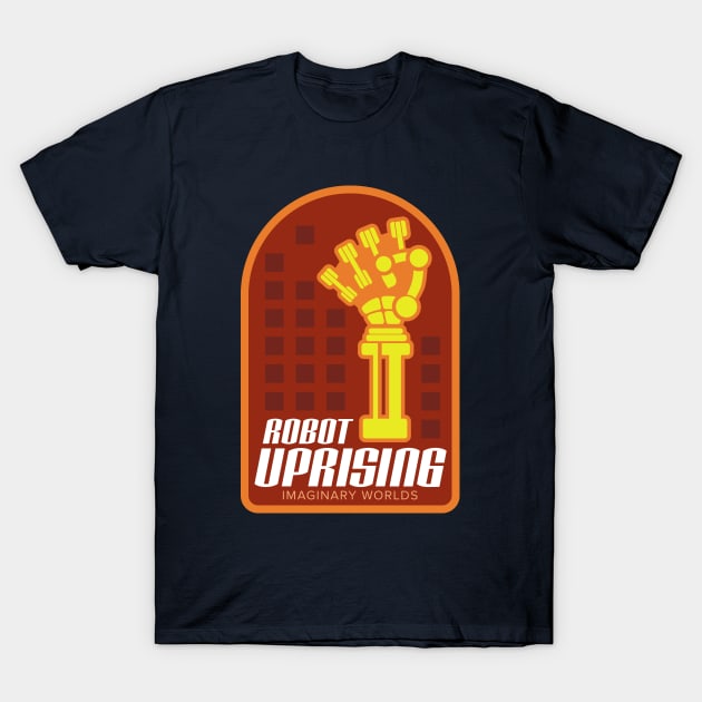 Imaginary Worlds - Robot Uprising T-Shirt by jacksos